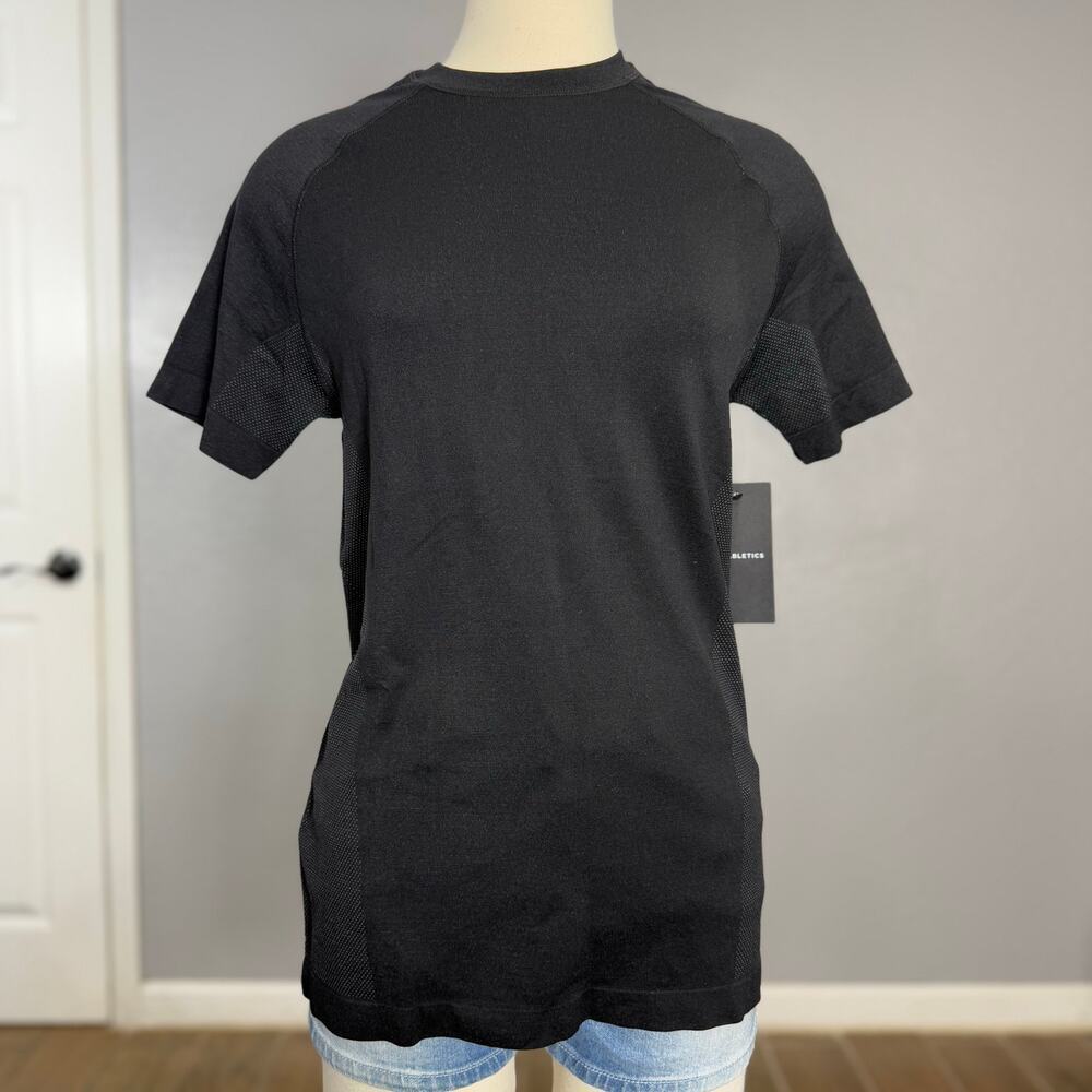 Fabletics The Training Day Tee, Black, XS